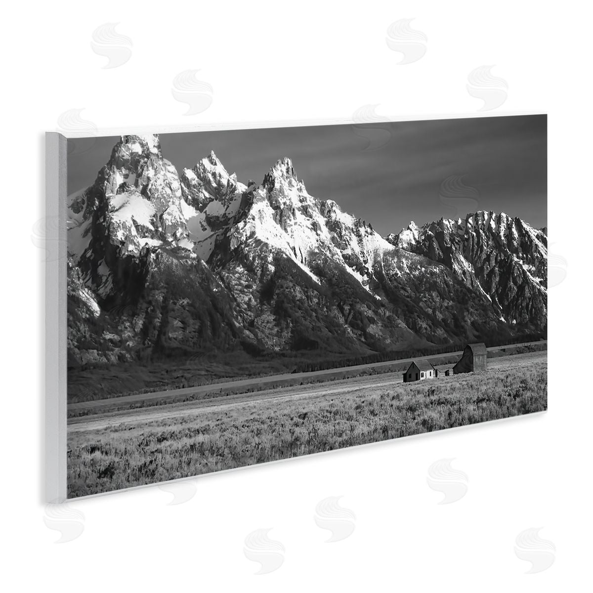 Steve Toole Rural Cabin & Mountains Wall Plaque Artside_