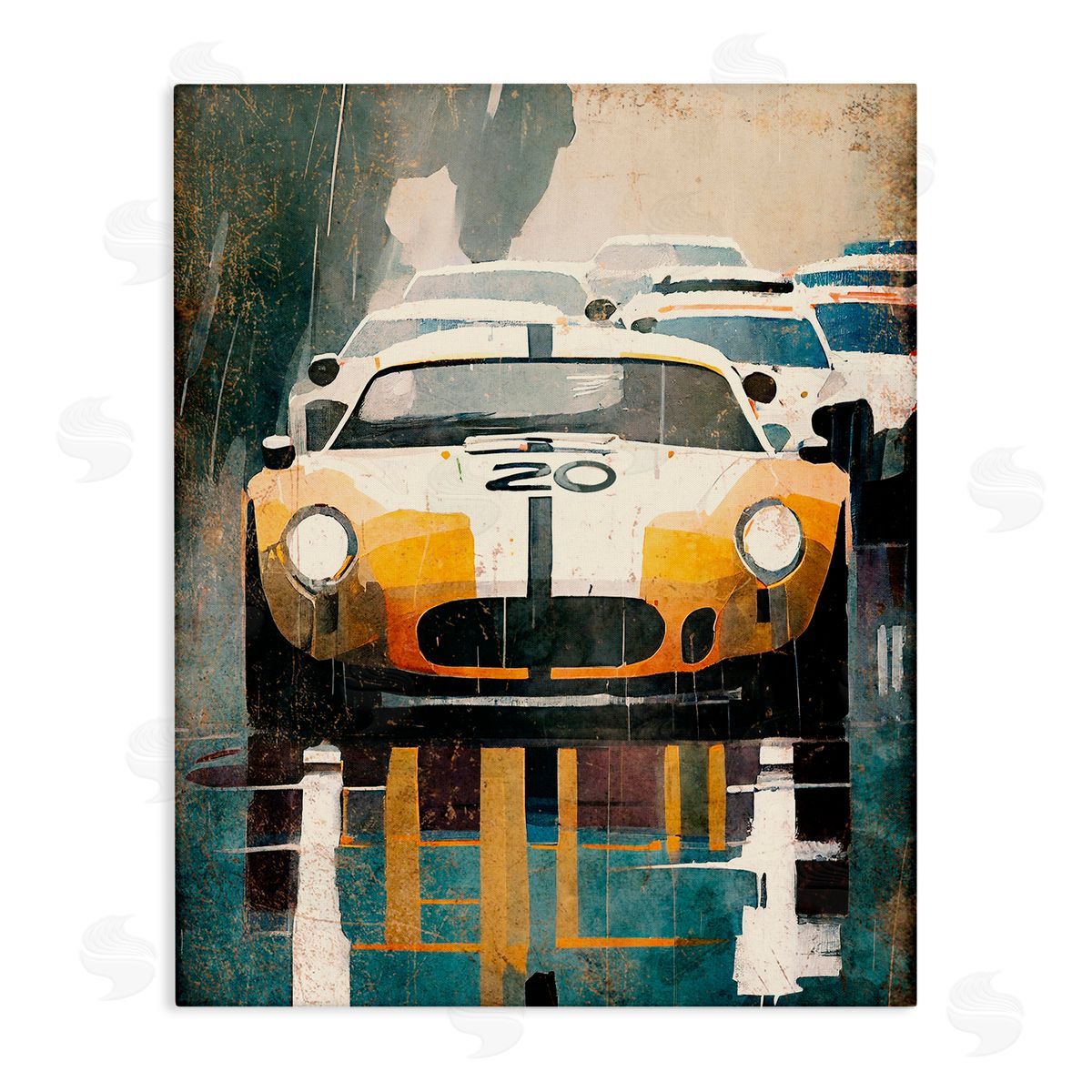 Enrico McGarrigle Modern Race Car Canvas Wall Art