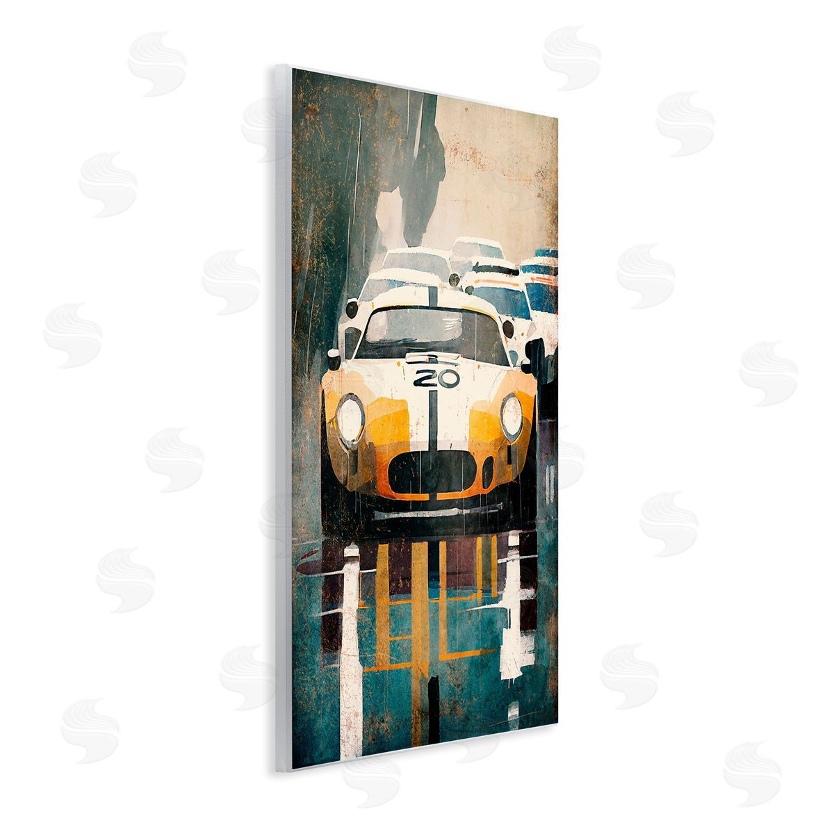 Enrico McGarrigle Modern Race Car Wall Plaque Artside_