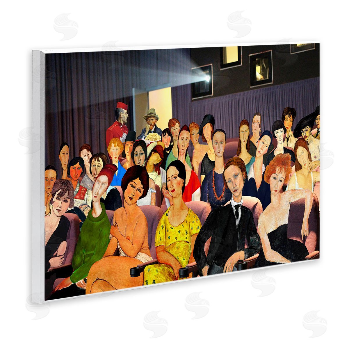 Barry Kite Vintage Theater Collage Wall Plaque Artside_