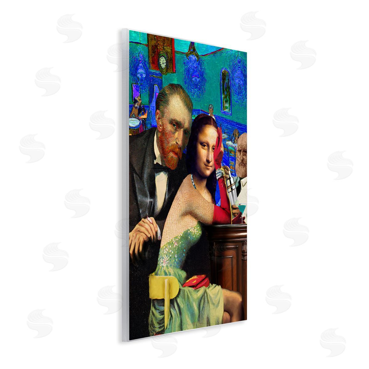 Barry Kite Van Gogh & Mona Lisa Wall Plaque Artside_