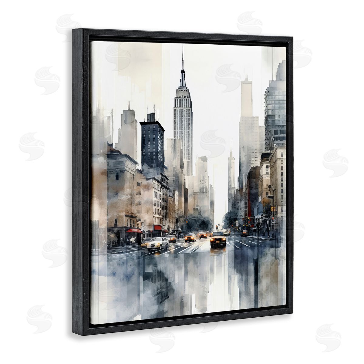 Irena Orlov New York Urban City Black Floater Frame Canvas Artside_