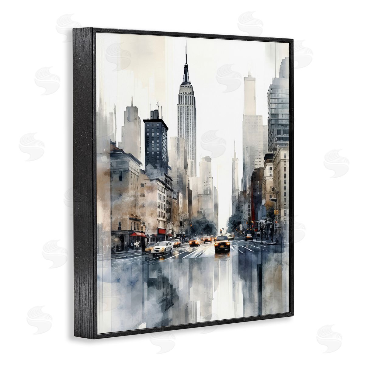 Irena Orlov New York Urban City Black Framed Giclee Wall Artside_