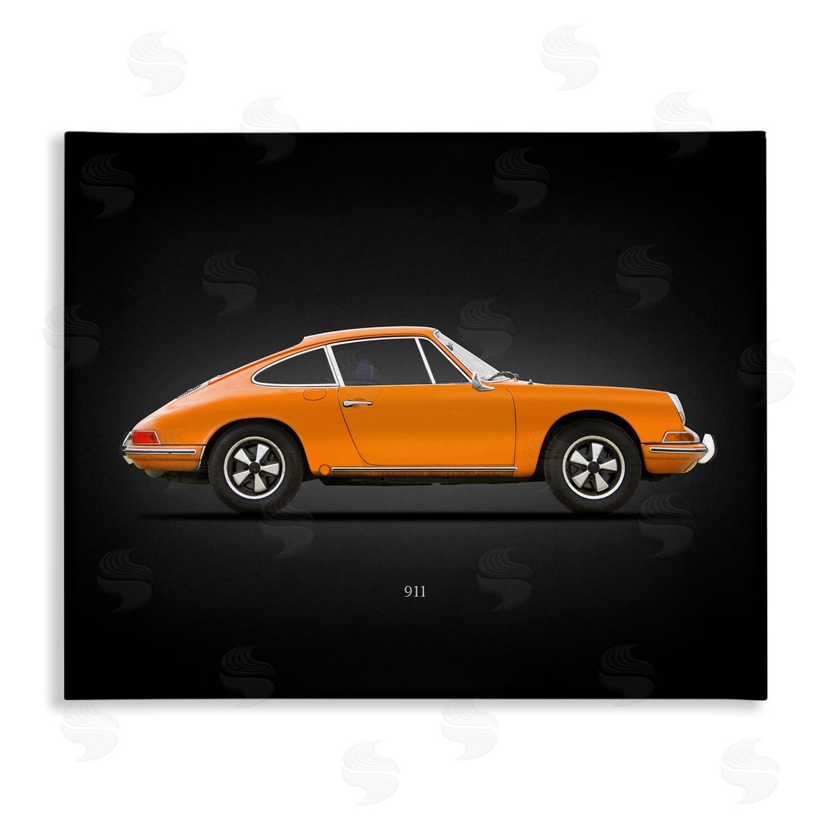 Mark Rogan Orange Classic Coupe Canvas Wall Art