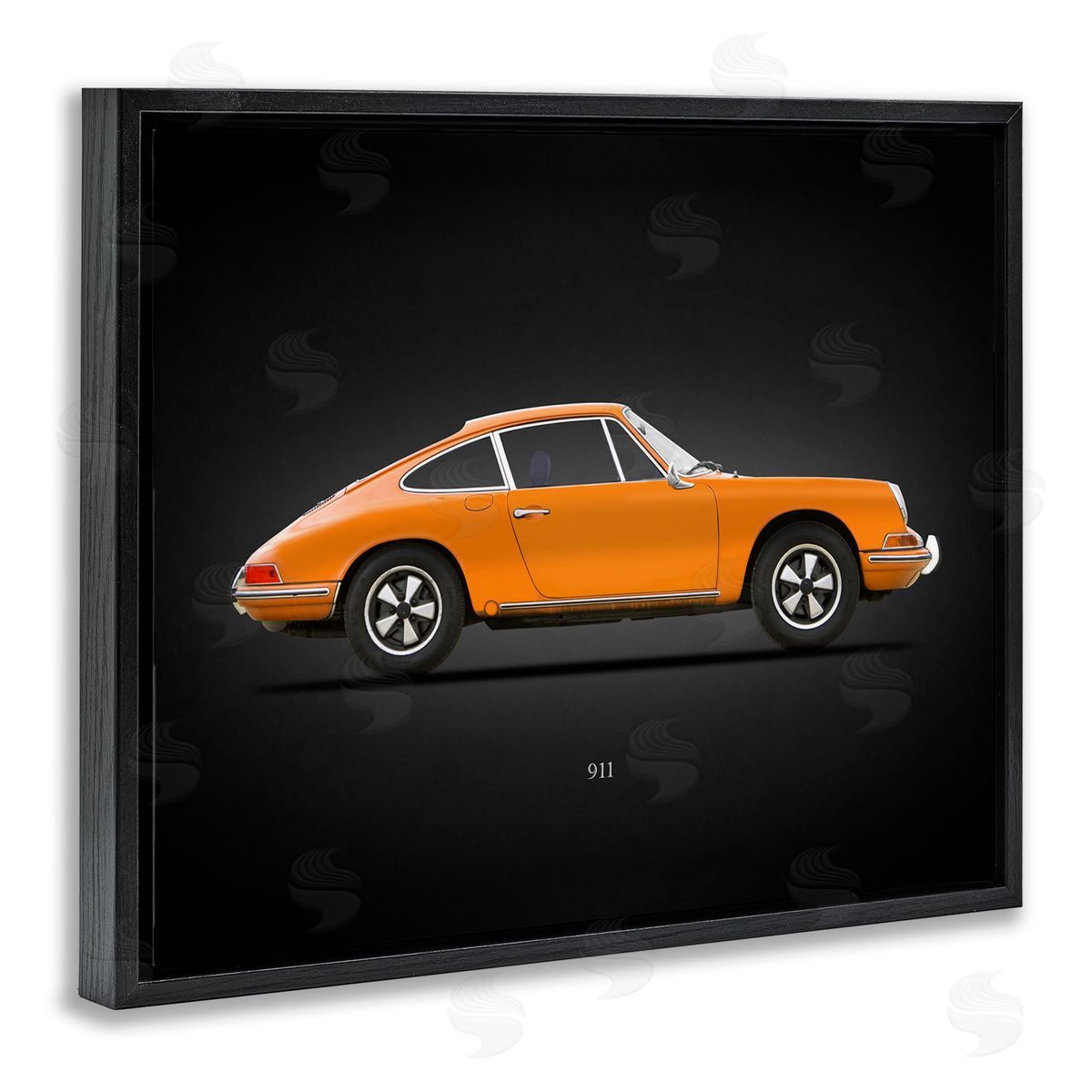 Mark Rogan Orange Classic Coupe Black Floater Frame Canvas Artside_