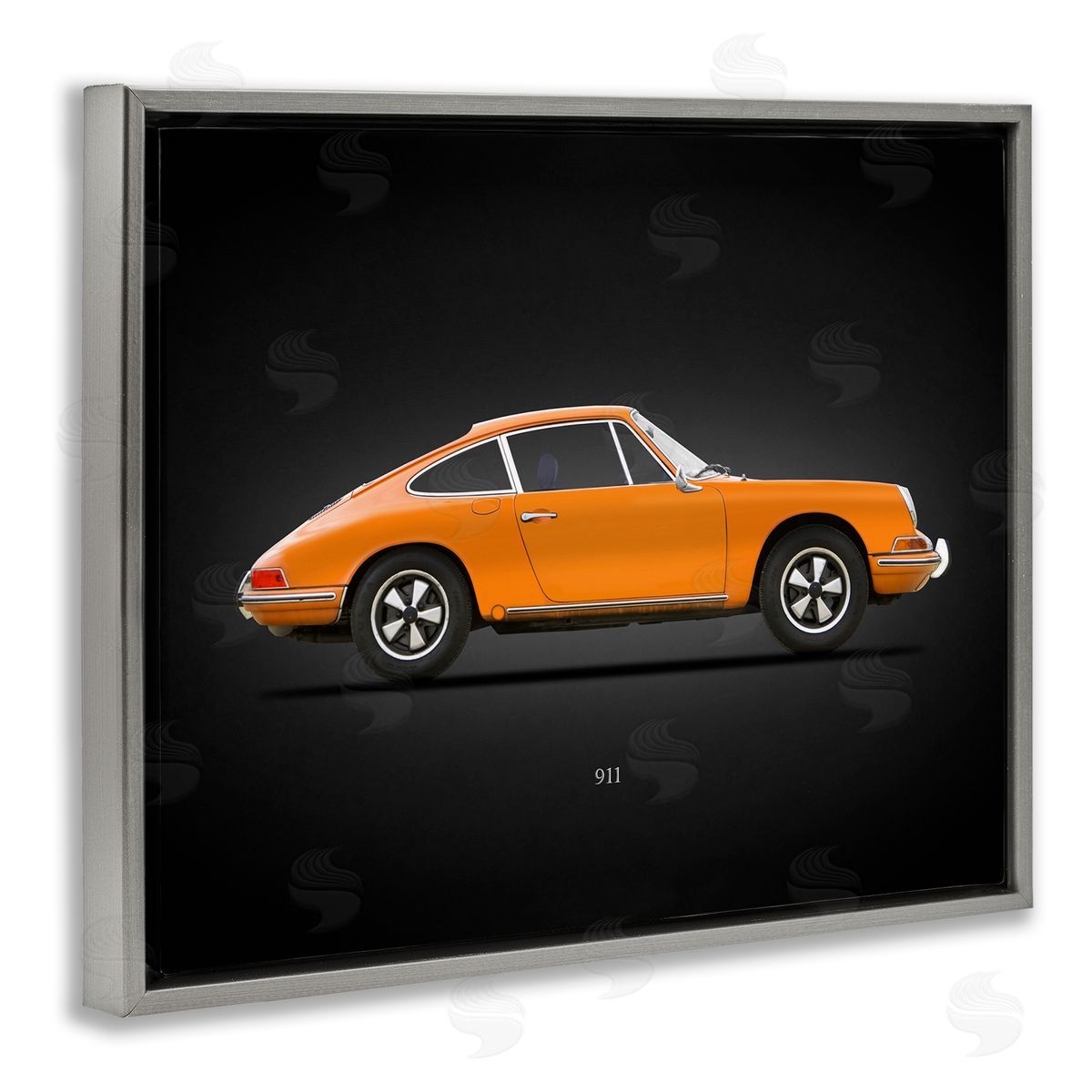 Mark Rogan Orange Classic Coupe Gray Floater Frame Canvas Artside_