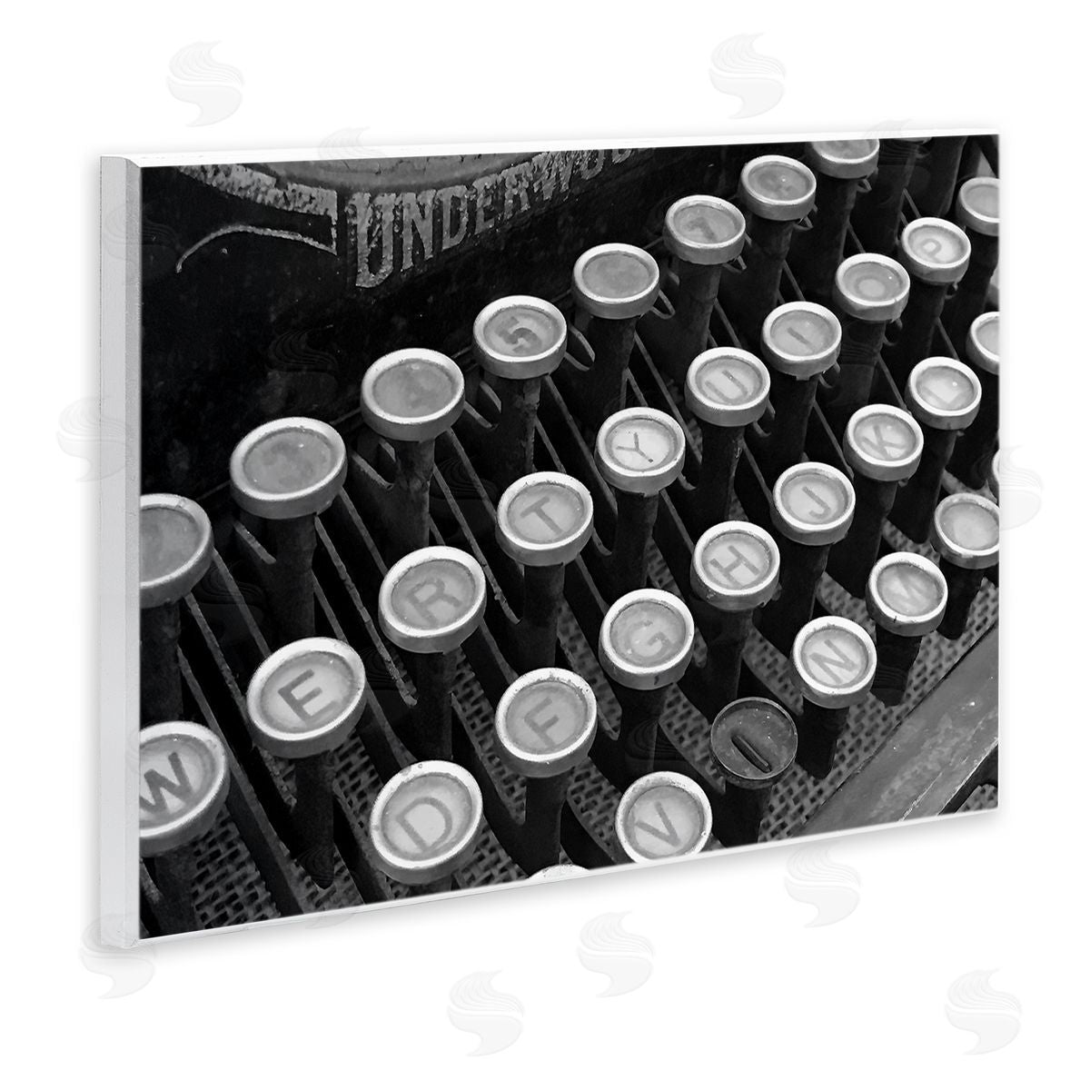 Steve Toole Antique Typewriter Keys Wall Plaque Artside_