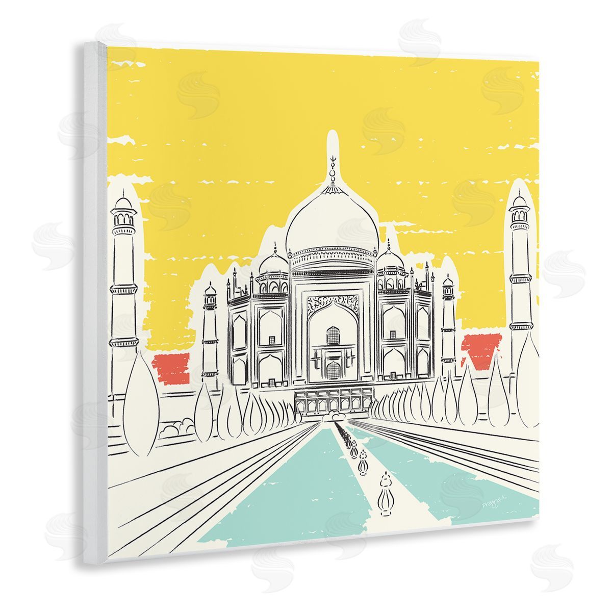 Pragya Kothari Taj Mahal Architecture Wall Plaque Artside_