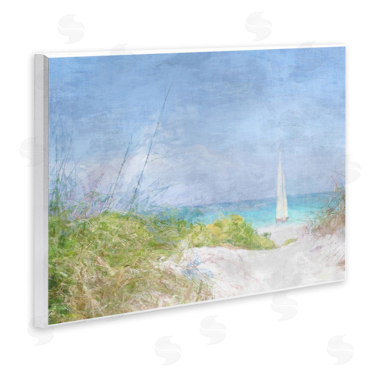 Noah Bay Sailboat & Beach Path Wall Plaque Artside_