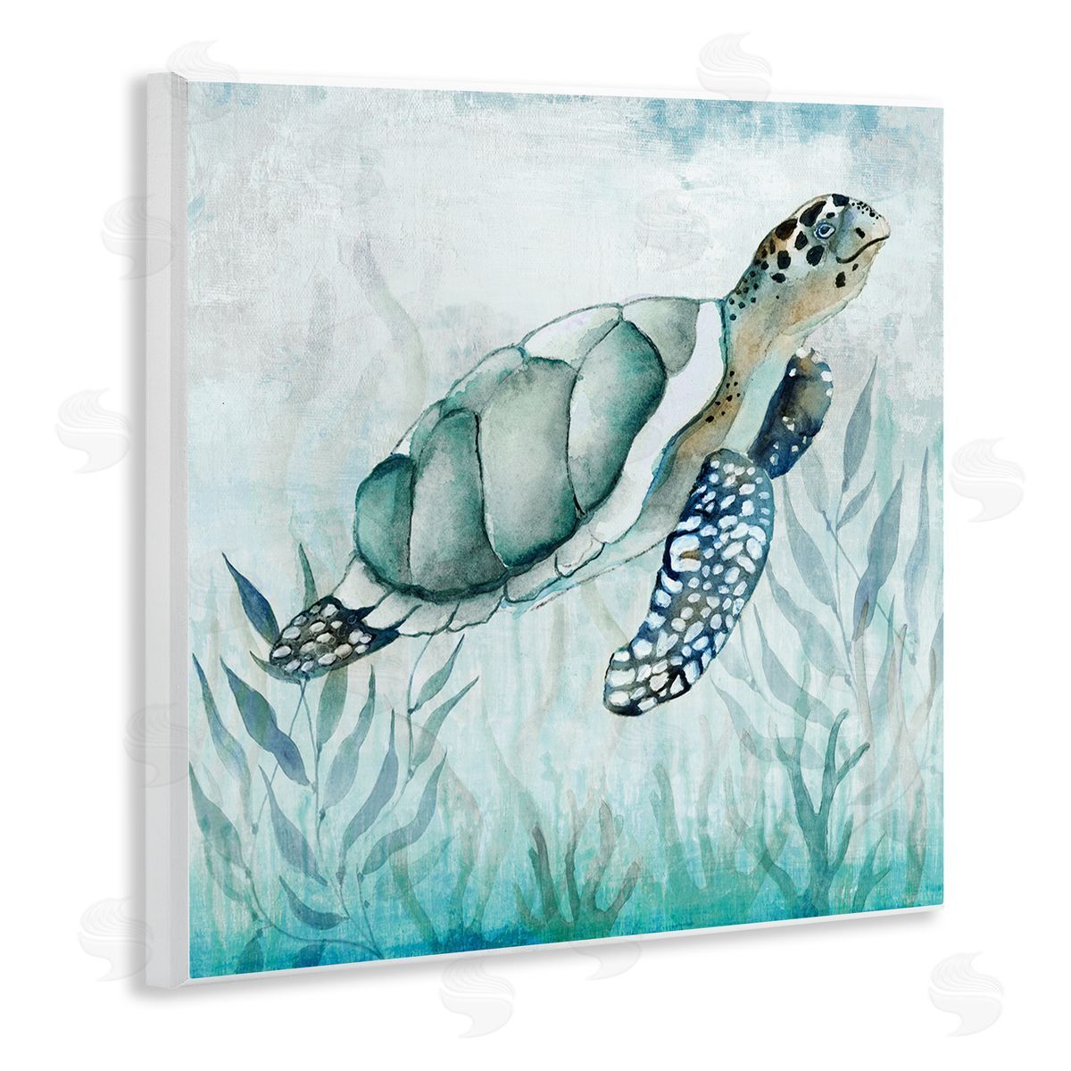 Janet Tava Turtle & Seaweed Wall Plaque Artside_