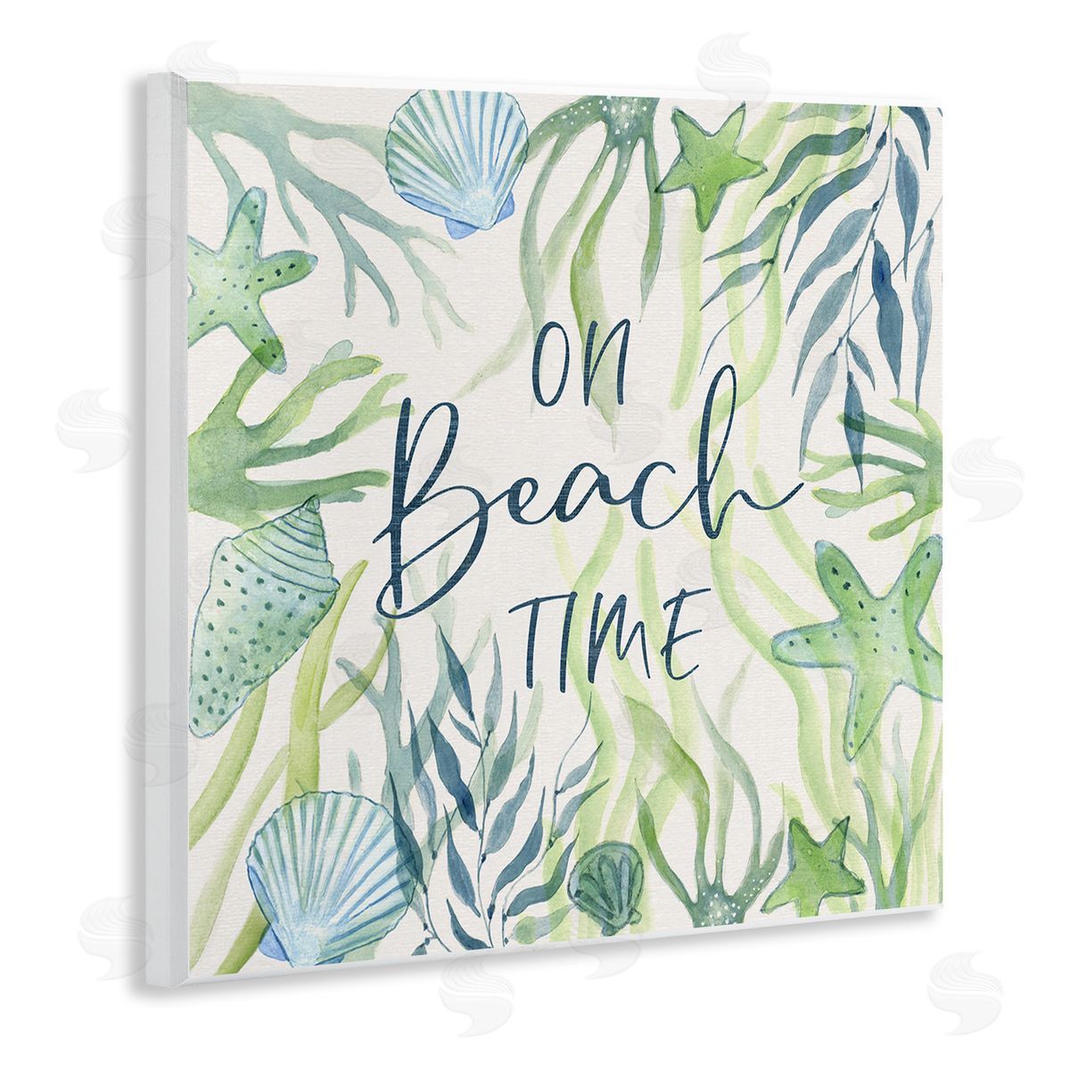 Janet Tava Beach Time Phrase Wall Plaque Artside_