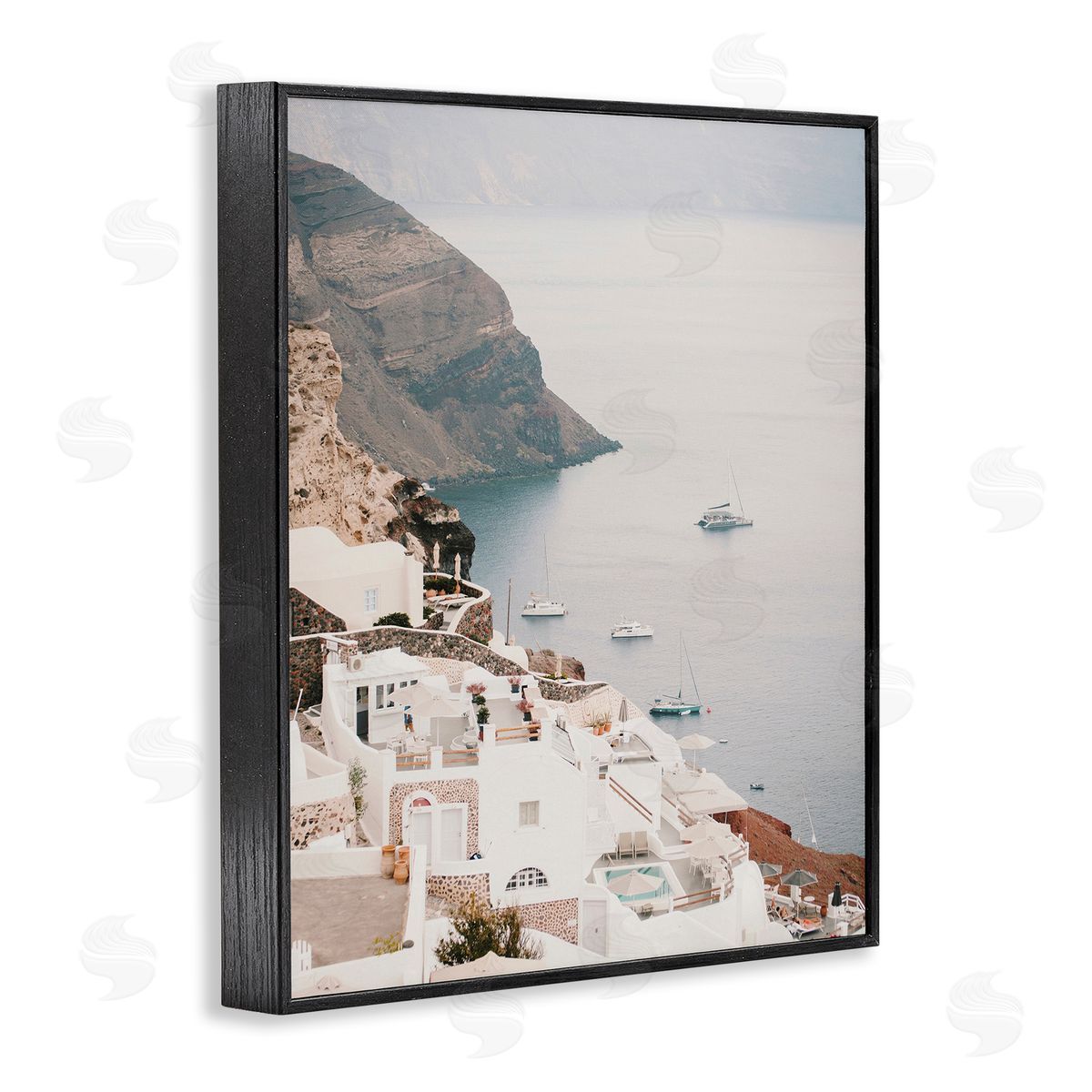 Krista Broadway Coastal Port Town Black Framed Giclee Wall Artside_