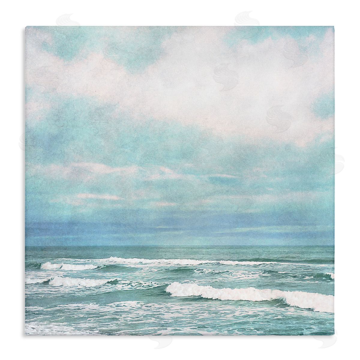 Christine Zalewski Beach Waves Horizon Canvas Wall Art