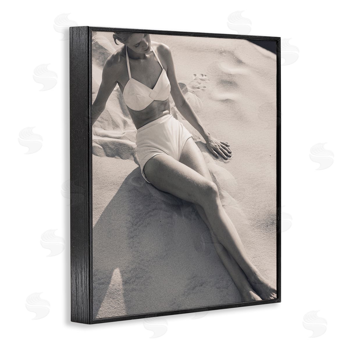 Graffitee Studios Beach Fashion Photography Black Framed Giclee Wall Artside_
