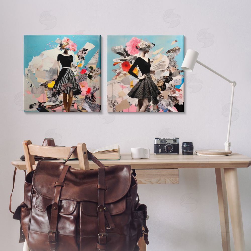 Irena Orlov Glam Fashion Figure Pose Canvas Wall Art Print in Room