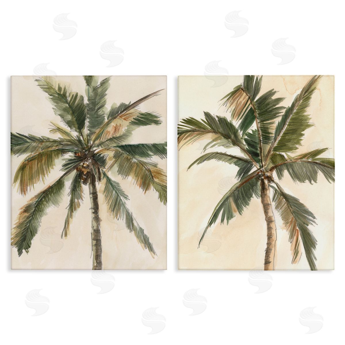 Ethan Harper Majestic Towering Palms Canvas Wall Art Print