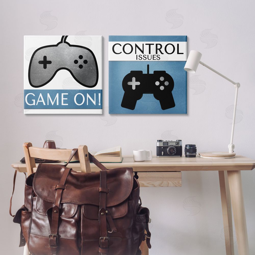 Kim Allen Control Issues Gamer Canvas Wall Art Print in Room