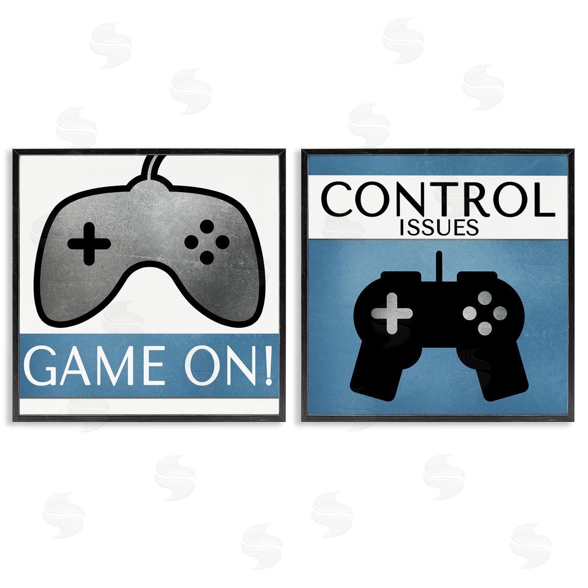 Kim Allen Control Issues Gamer Black Framed Giclee Wall Art Print