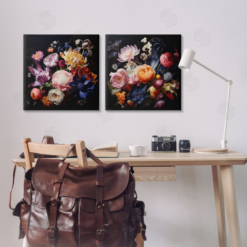 Lazar Studio Exquisite Floral Arrangement  Canvas Wall Art Print in Room