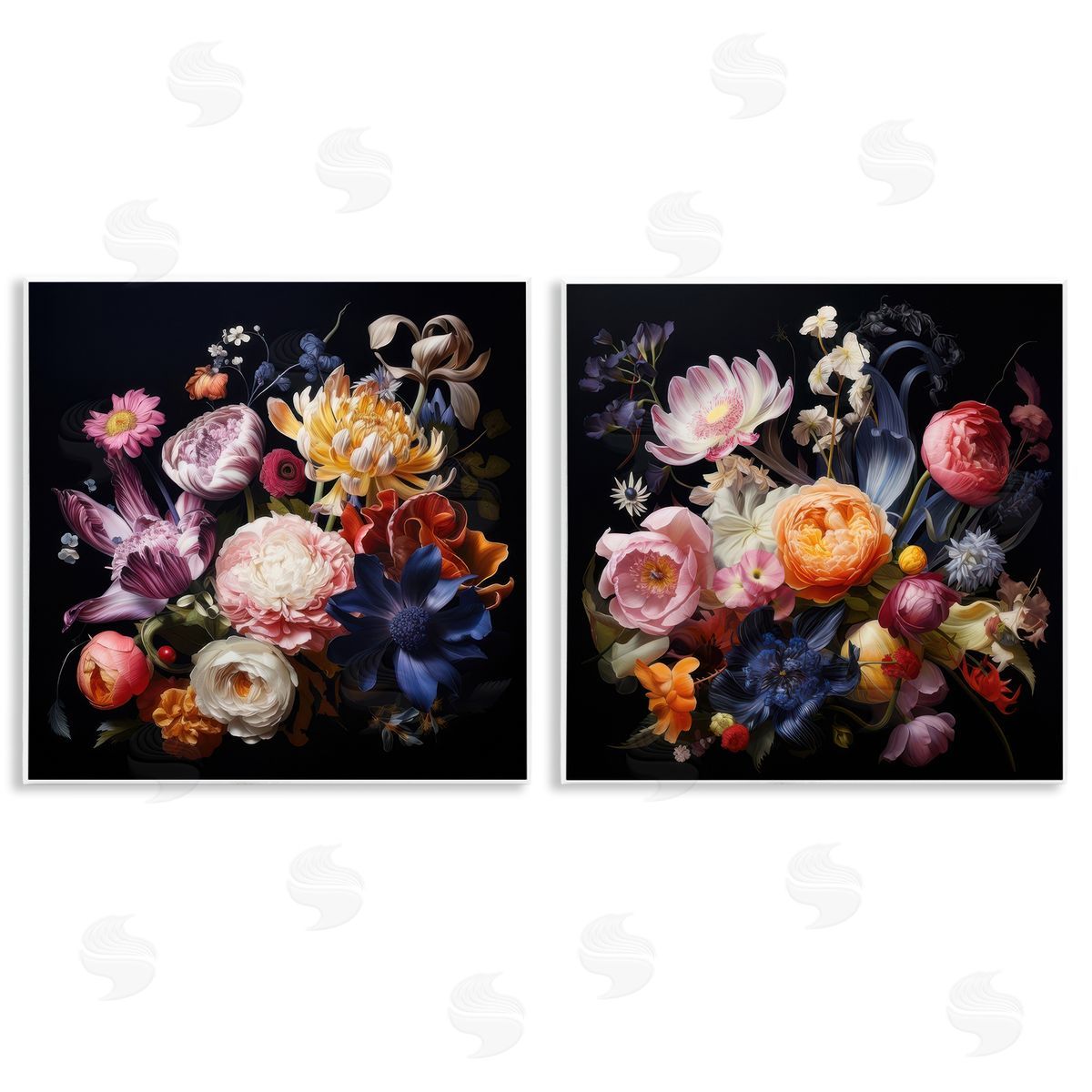 Lazar Studio Exquisite Floral Arrangement  Wooden Wall Plaque Art Print
