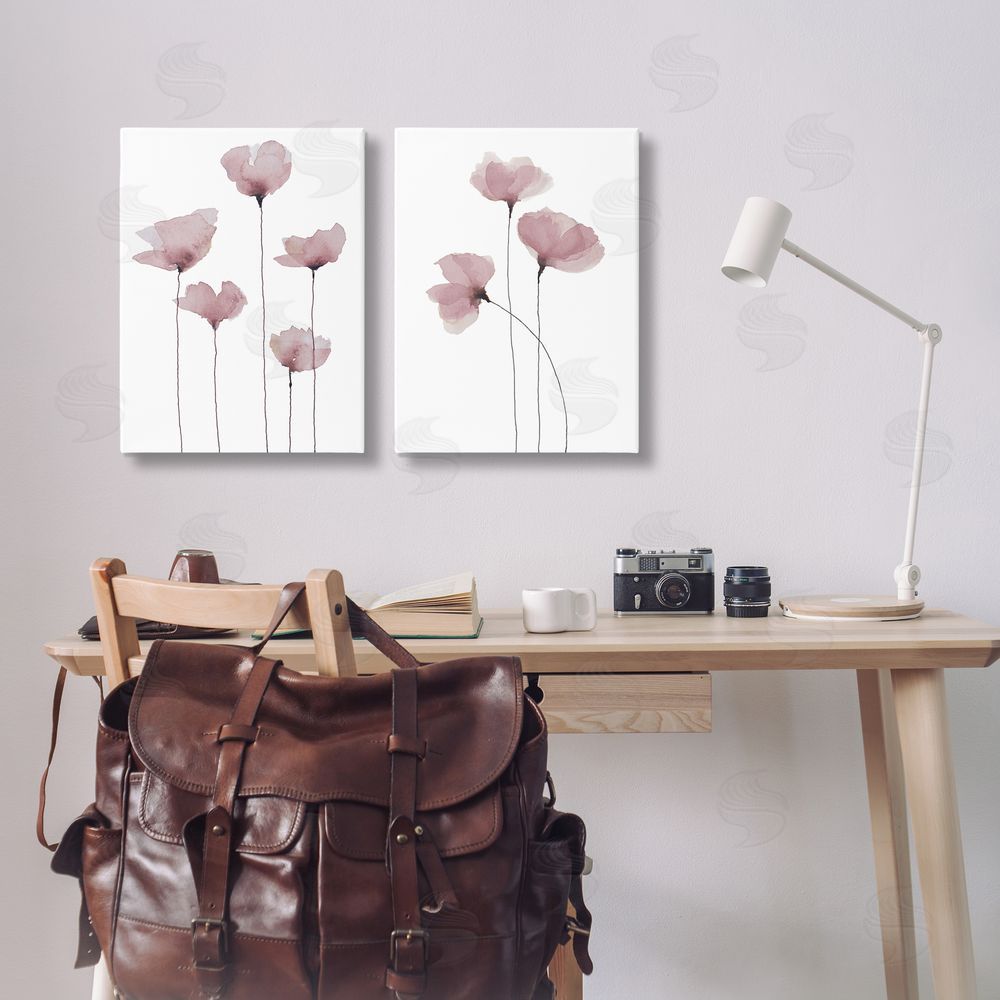 Krinlox Poppies Standing Tall Canvas Wall Art Print in Room