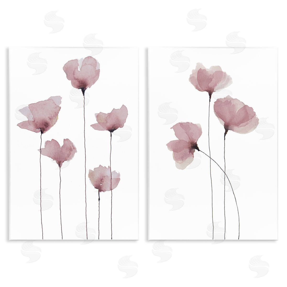Krinlox Poppies Standing Tall Wooden Wall Plaque Art Print