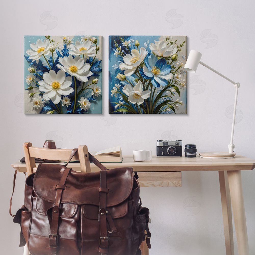 Yuri Khrushch Bold Floral Bunches Canvas Wall Art Print in Room