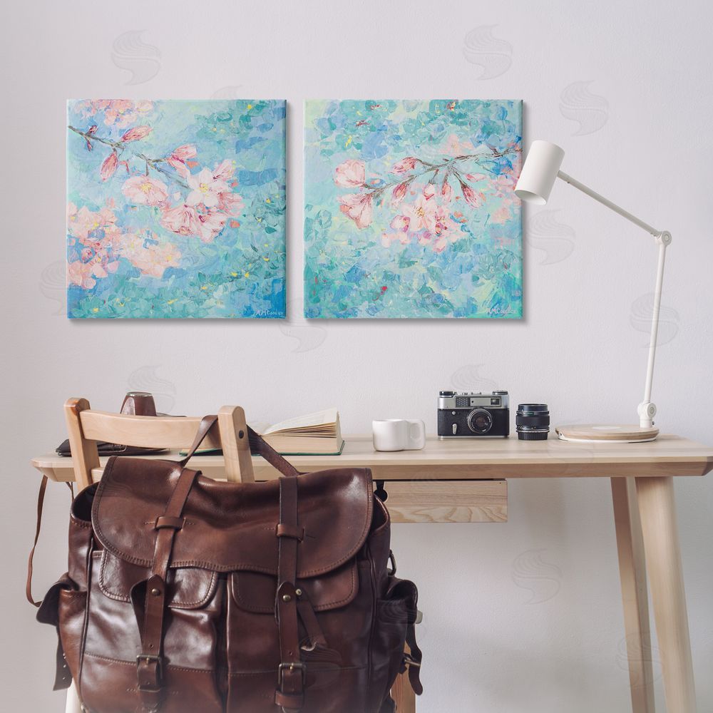 Ann Marie Coolick Yoshino Cherry Blossoms Canvas Wall Art Print in Room