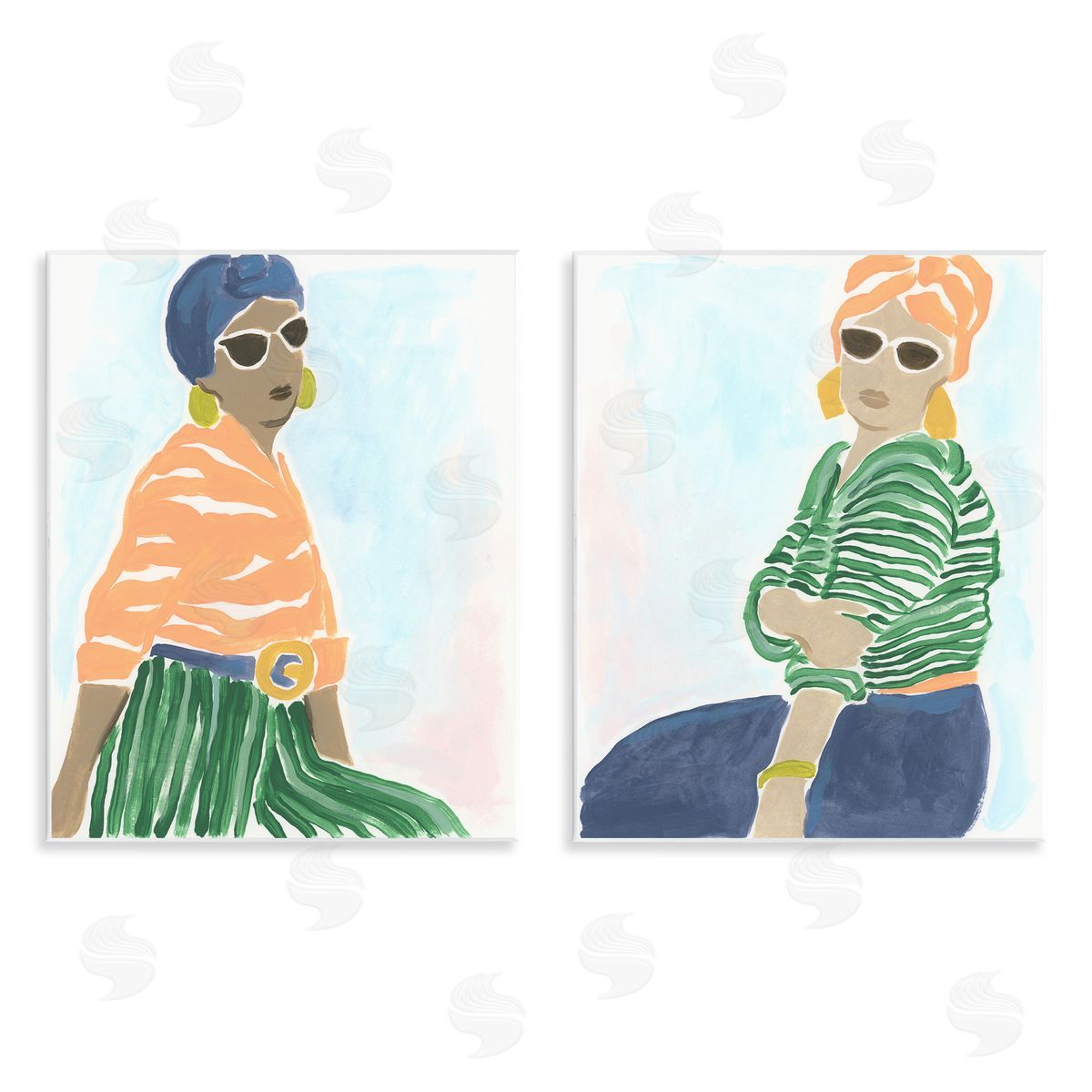 Trendy Summer Style Women Wood Plaque Wall Art, Home Decor by June Erica Vess