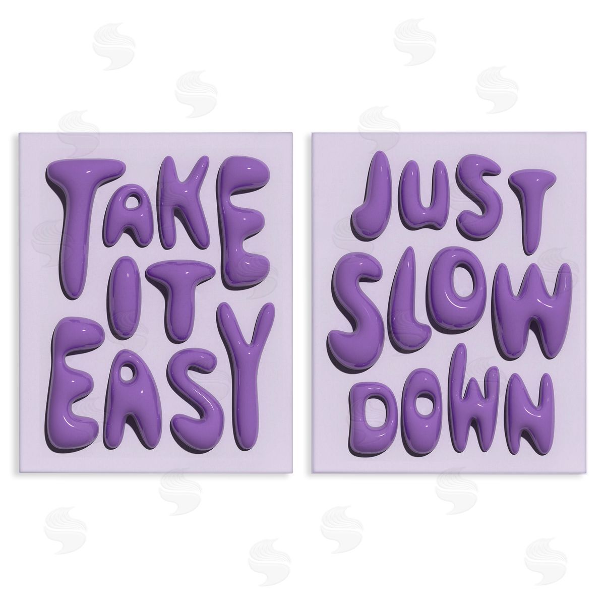 Slow Down Take It Easy Canvas Wall Art, Home Decor by Victoria Barnes
