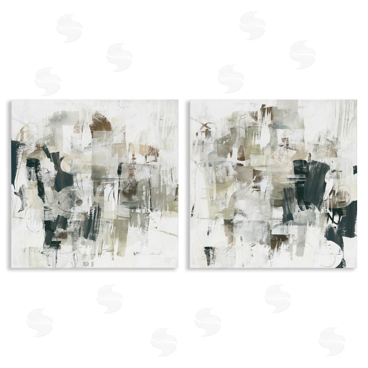 Distressed Pale Paint Canvas Wall Art, Home Decor by June Erica Vess