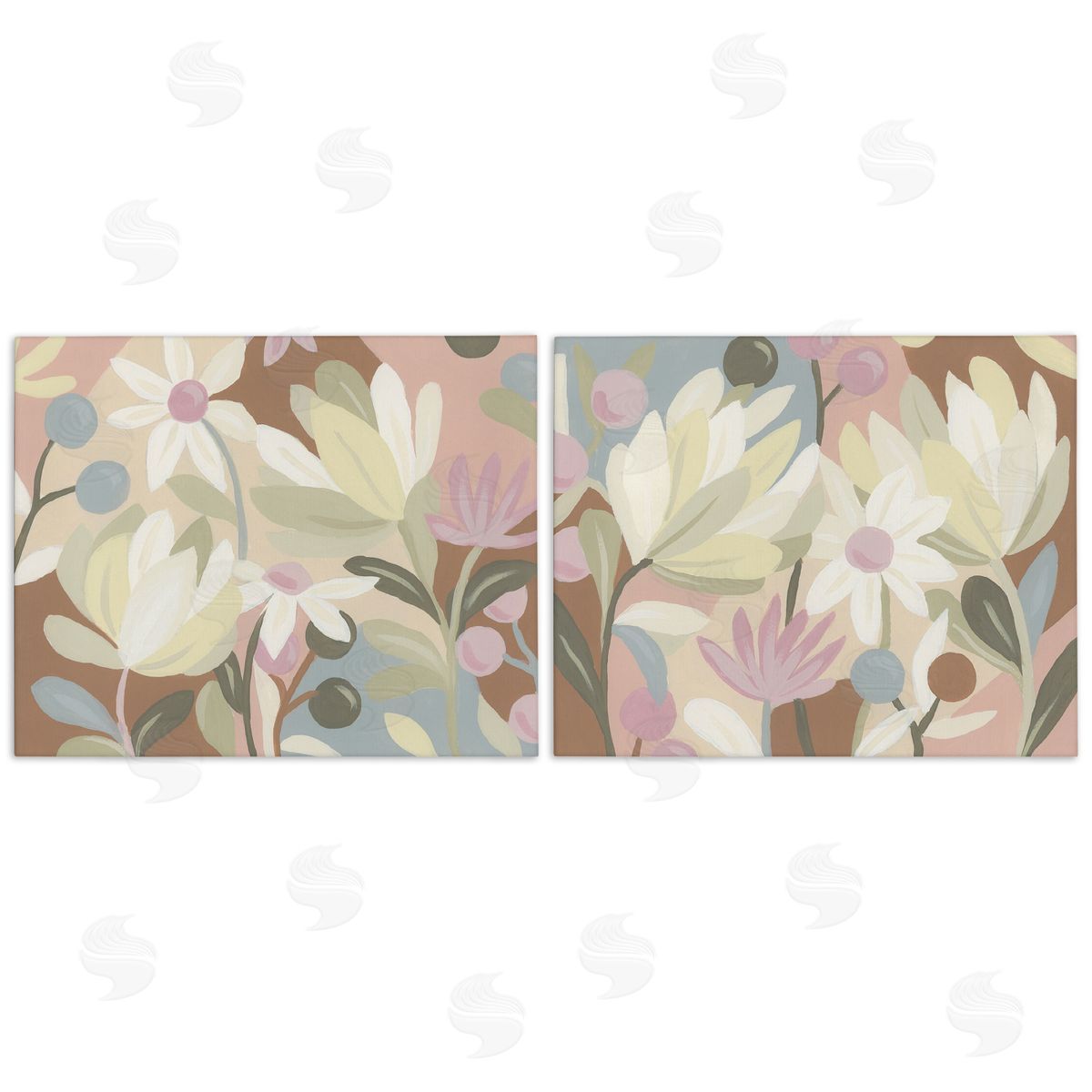 Charming Muted Foliage Canvas Wall Art, Home Decor by June Erica Vess