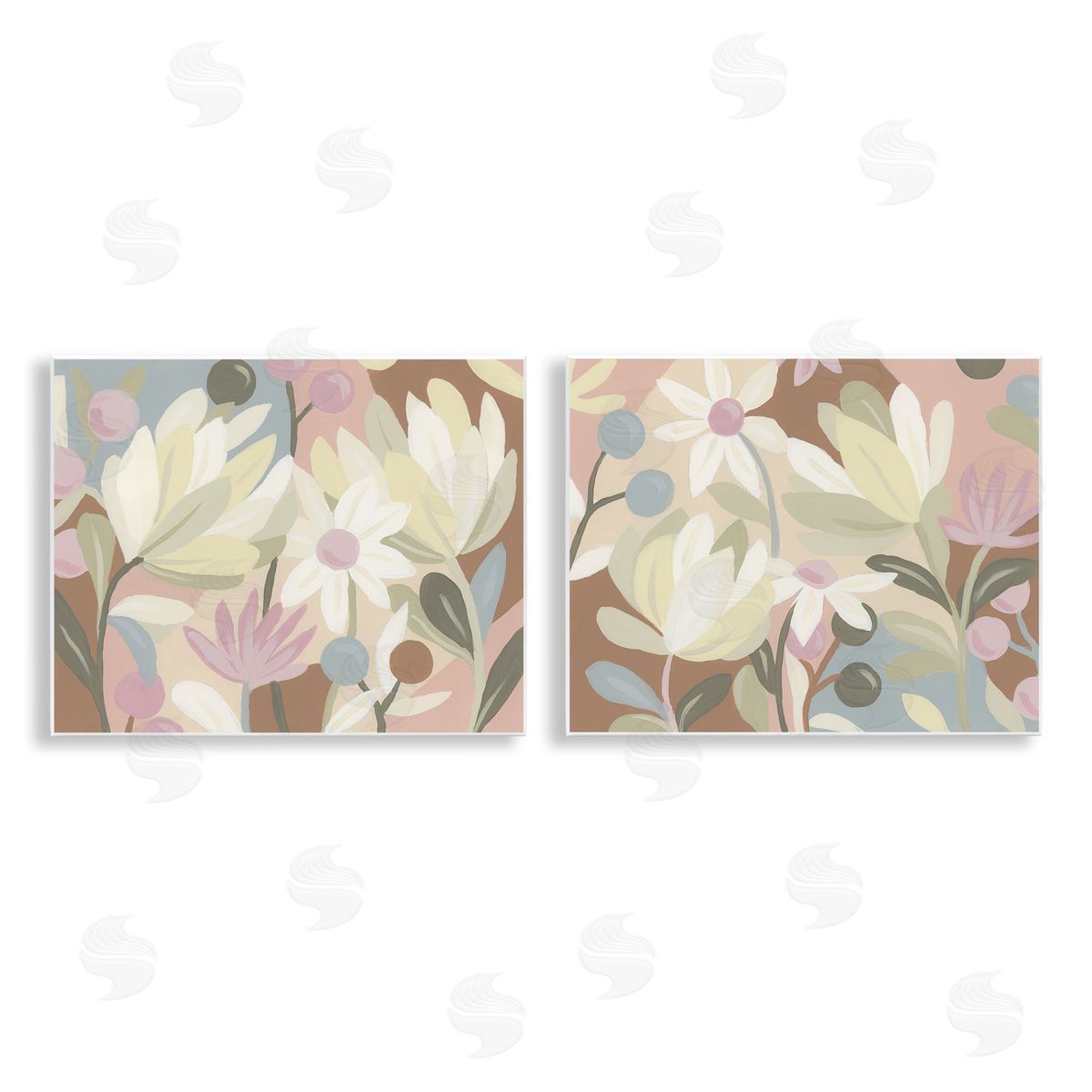 Charming Muted Foliage Wood Plaque Wall Art, Home Decor by June Erica Vess