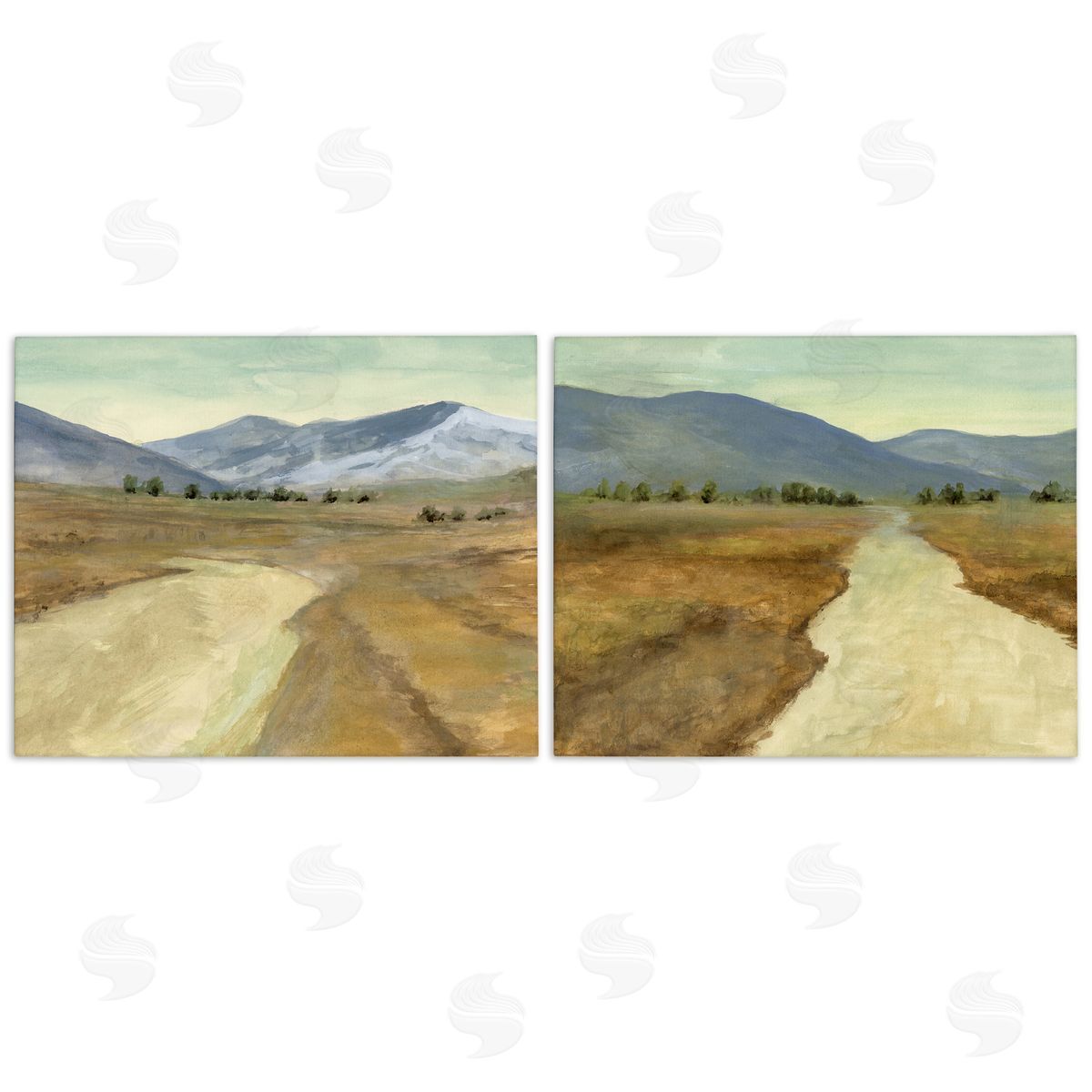 Barren Desert Path Canvas Wall Art, Home Decor by Michael Willett
