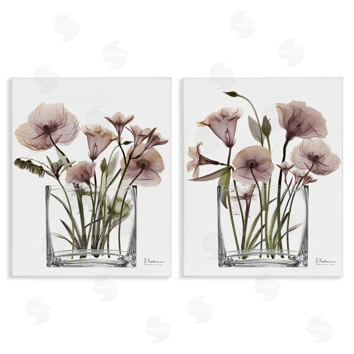 Earthy Infatuation Bouquet Canvas Wall Art, Home Decor by Albert Koetsier