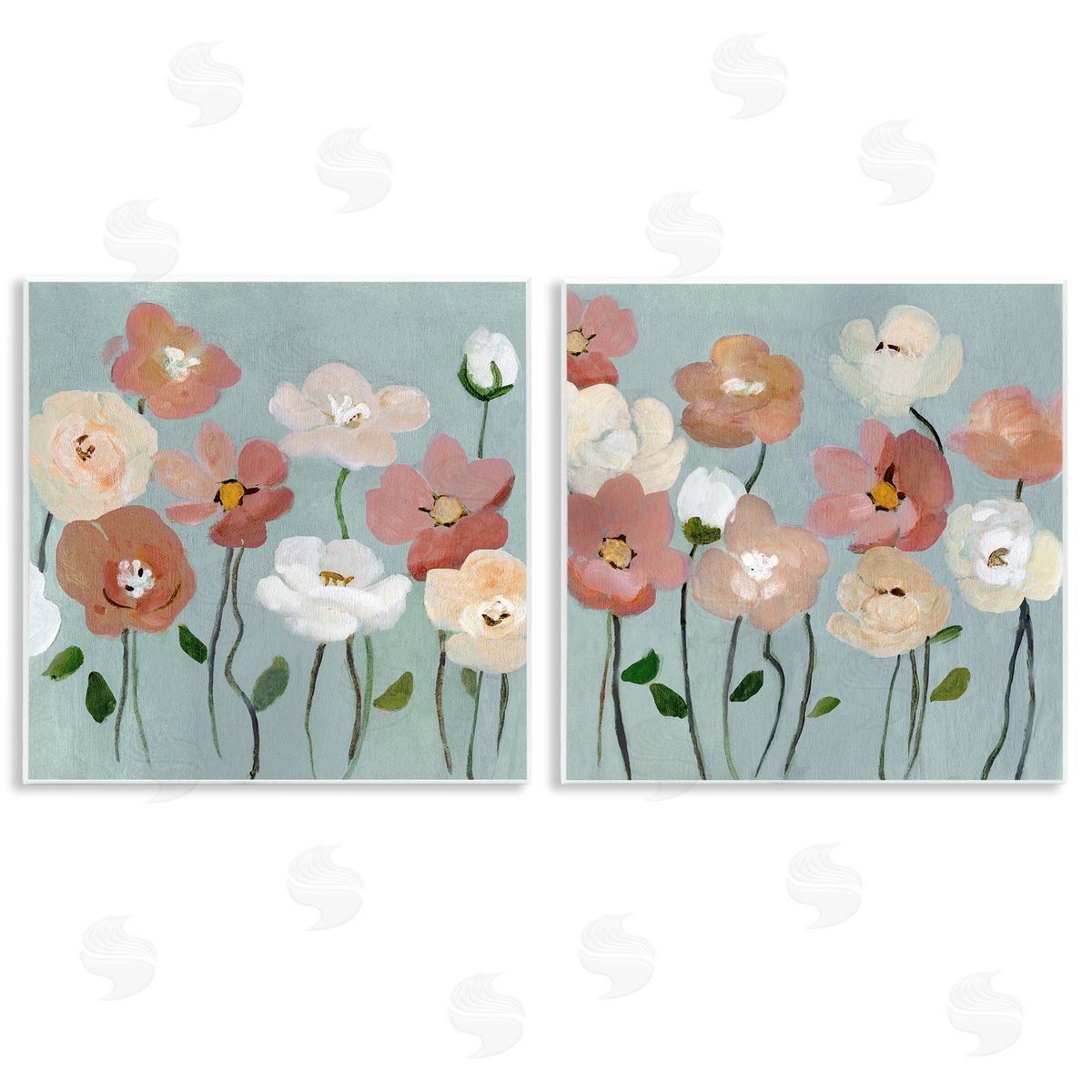 Budding Boho Blooms Wood Plaque Wall Art, Home Decor by Charity Henderson