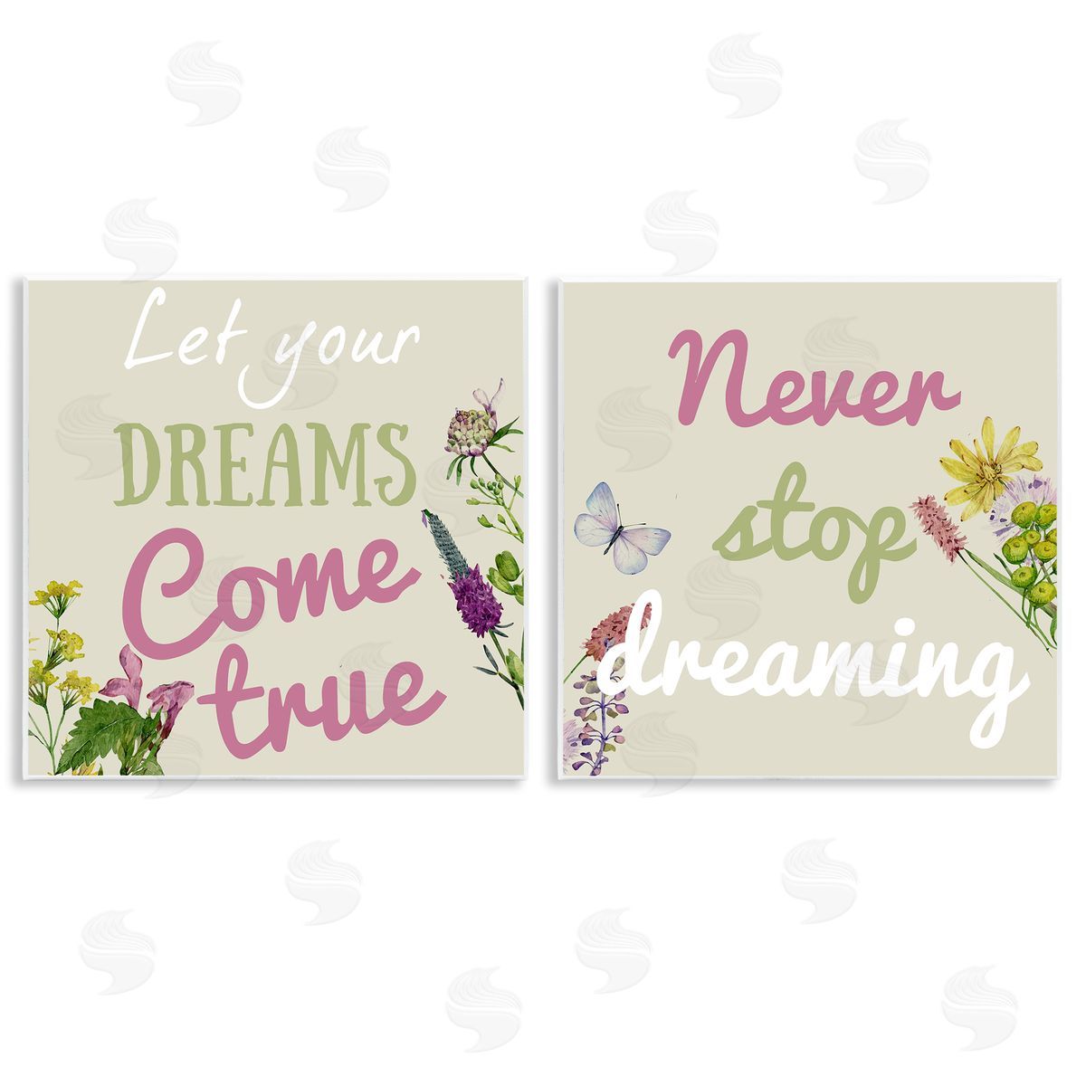 Motivational Dream Sentiments Wood Plaque Wall Art, Home Decor by Kim Allen