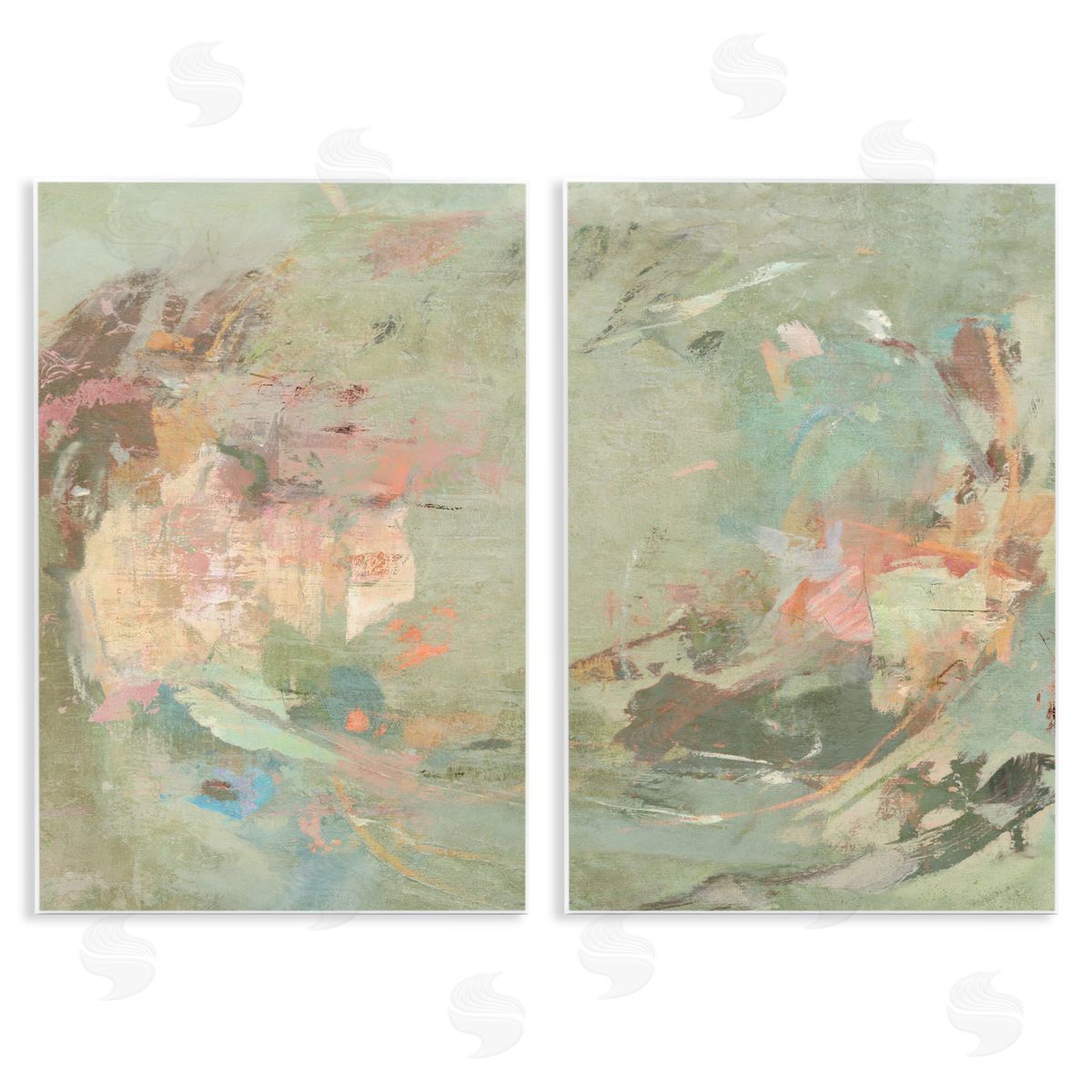 Suzanne Nicoll Neutral Tones with Soft Pastels Canvas Wall Art Print