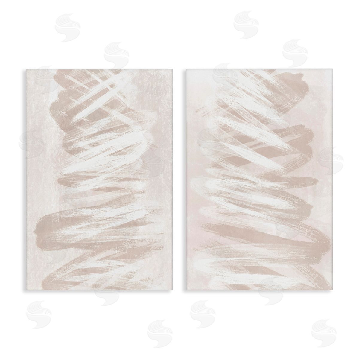 Martina Pavlova Minimal Beige Waves Canvas Wall Art Print