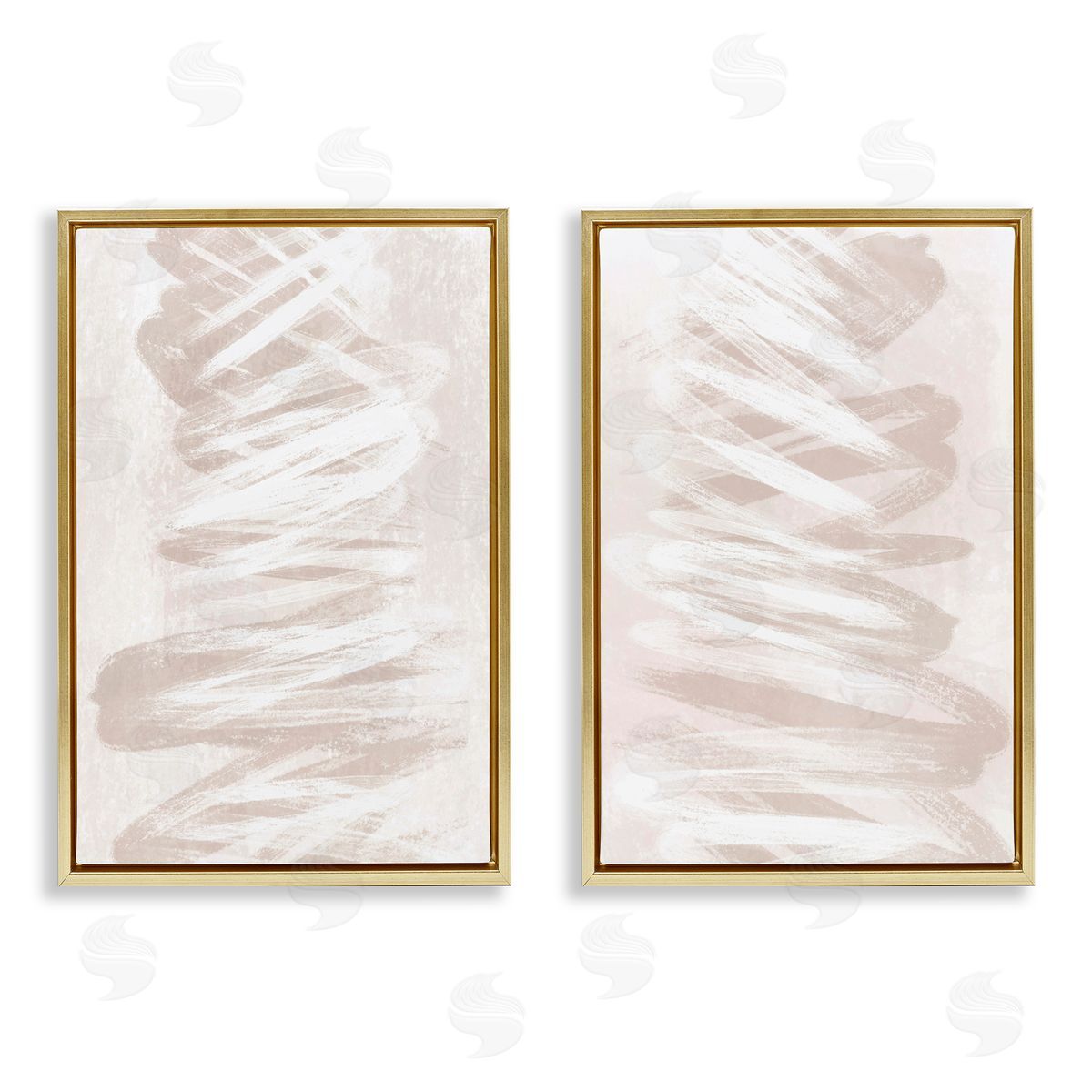Martina Pavlova Minimal Beige Waves Canvas Wall Art Print