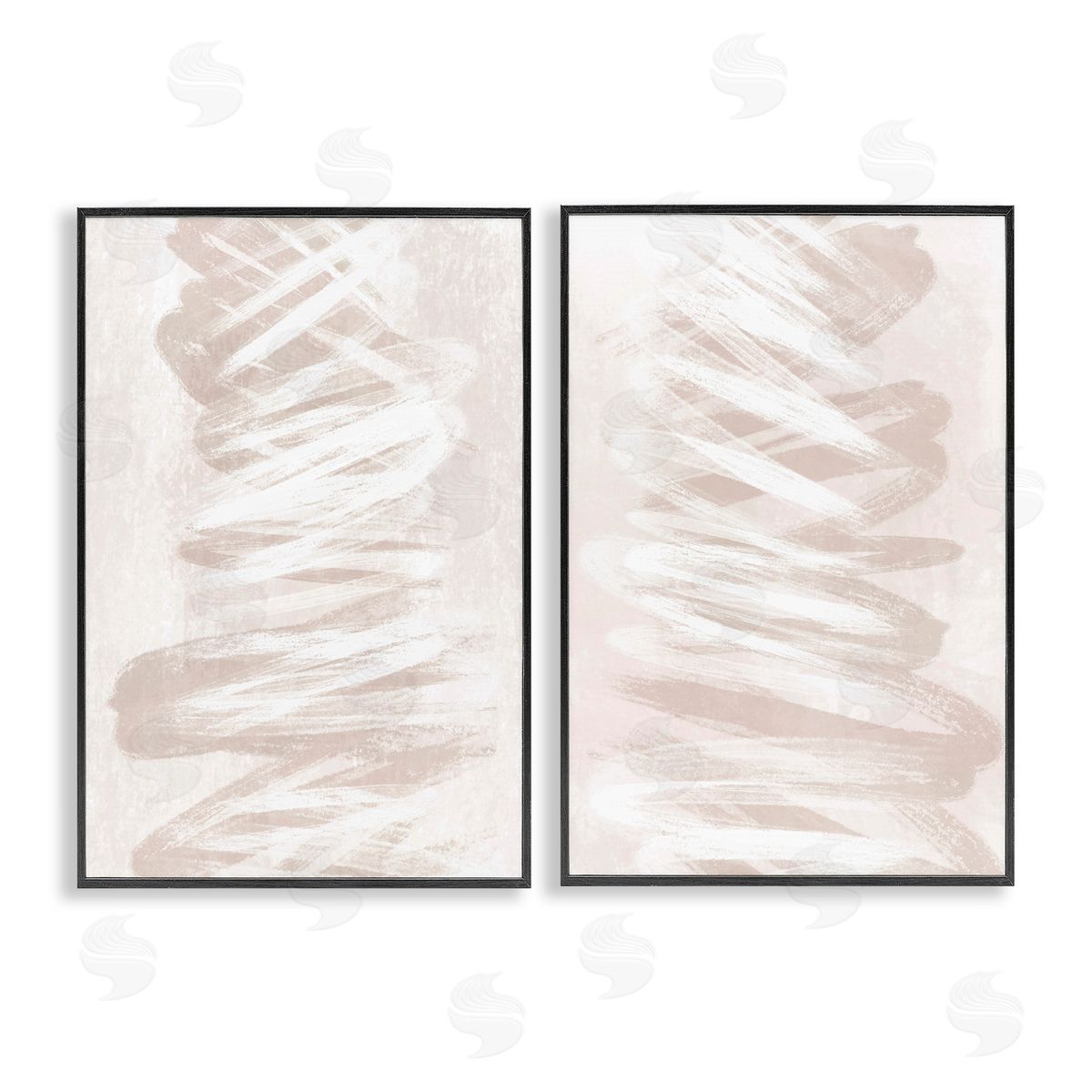 Martina Pavlova Minimal Beige Waves Canvas Wall Art Print