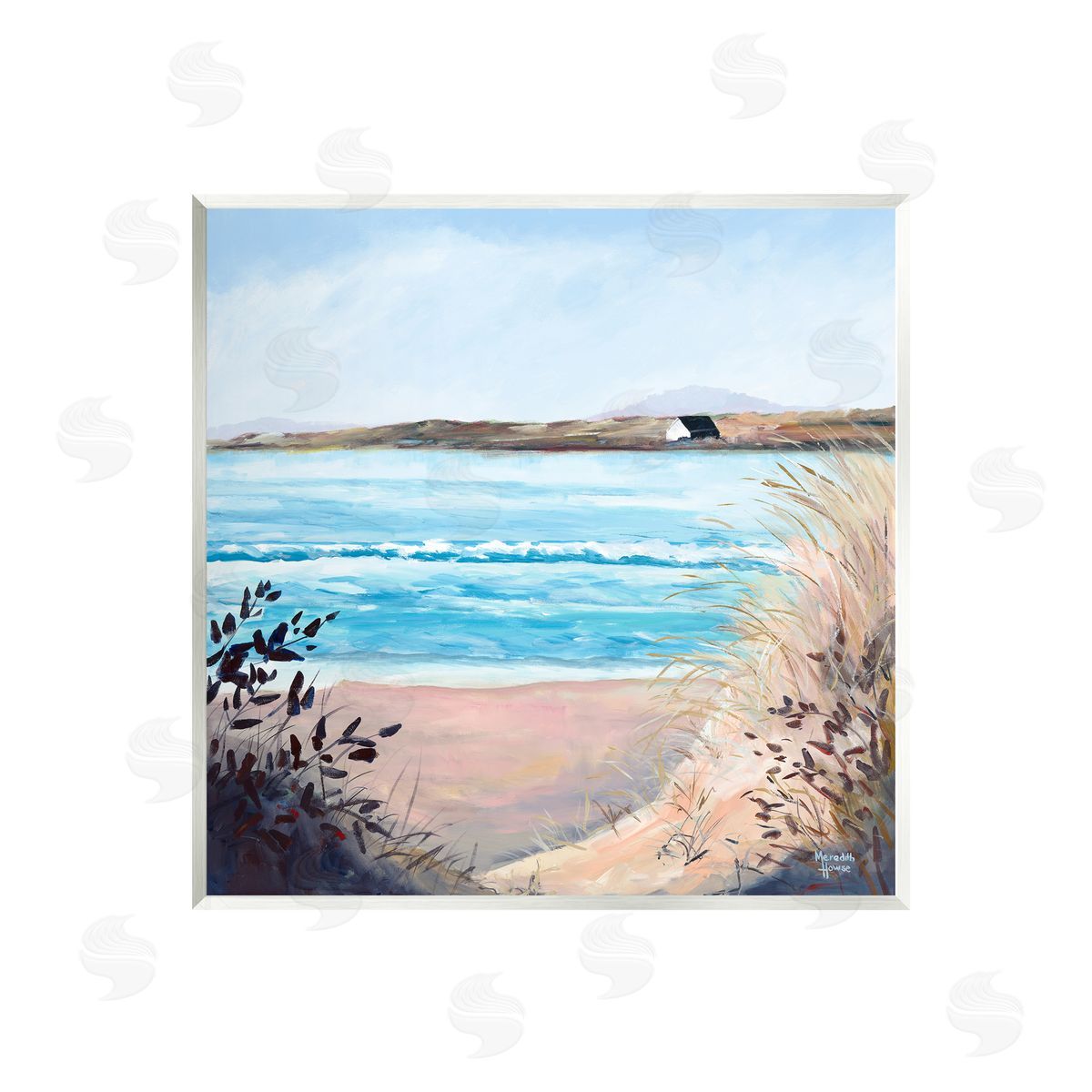 Meredith Howse Coastal Beach Landscape Wall Plaque Artside_