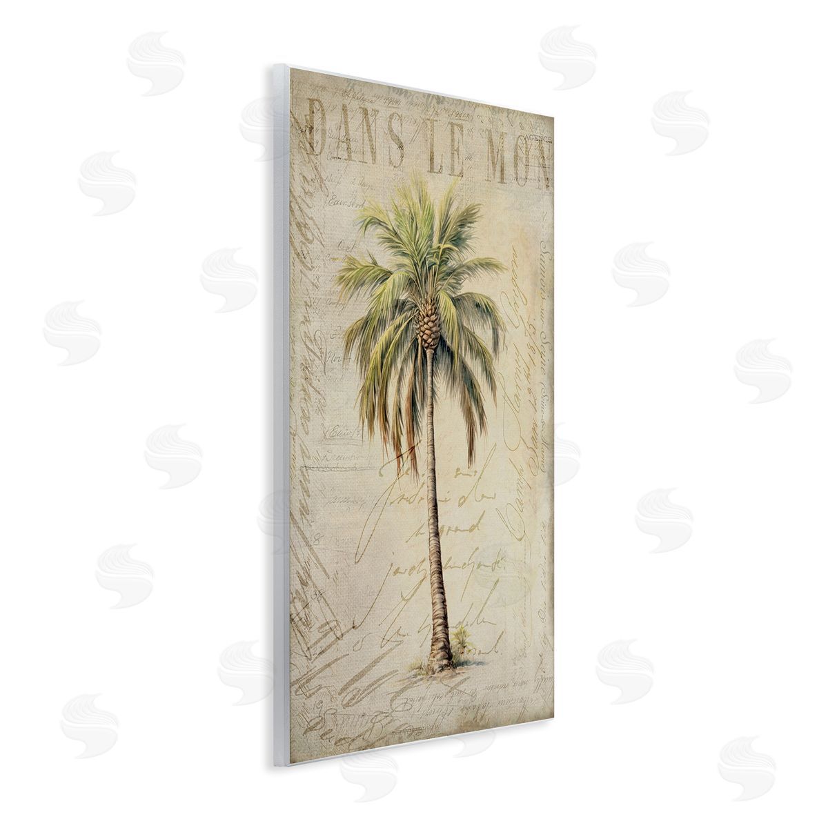 Andrea Haase Vintage Palm Tree Wall Plaque Artside_