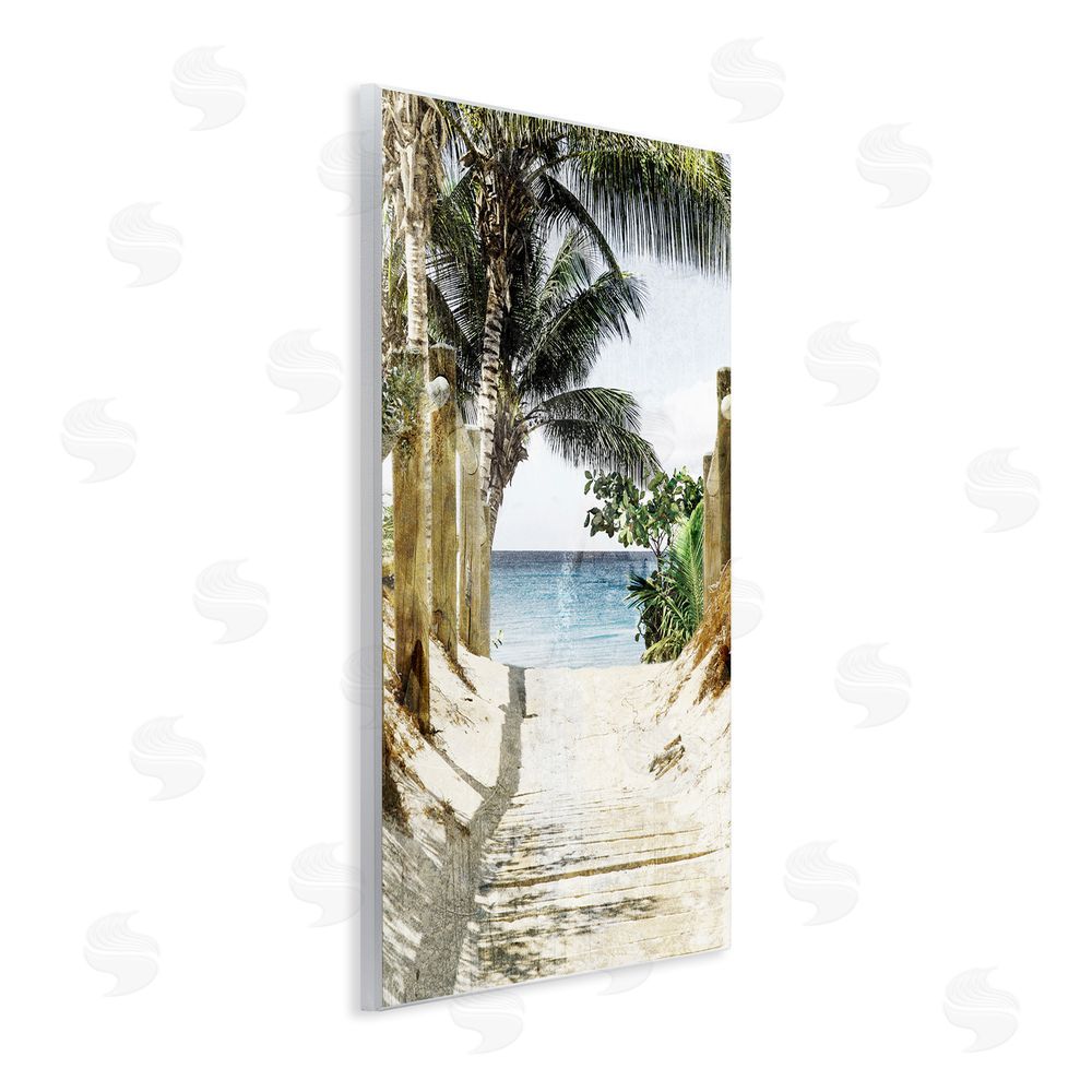 Marcus Prime Tropical Sandy Path Wooden Wall Plaque Art Print