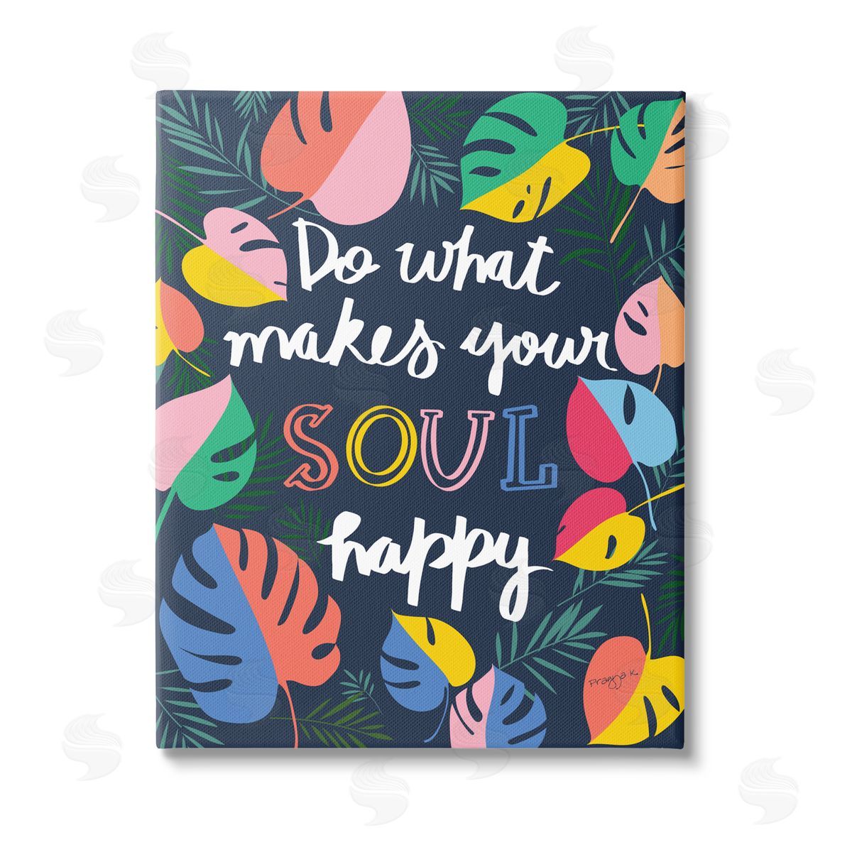 Pragya Kothari Happy Soul Phrase Canvas Wall Art Print