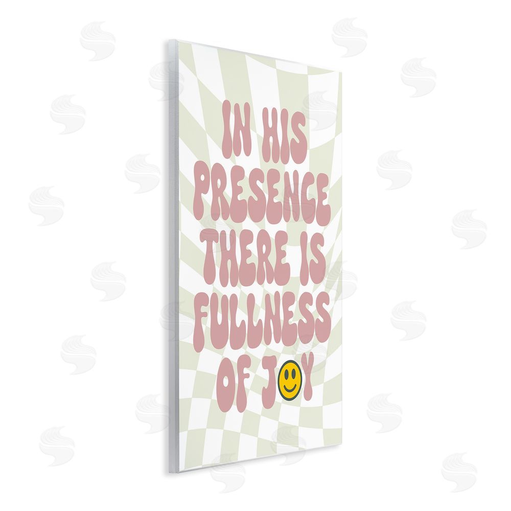 Stupell Studio Retro Religious Patterned Wooden Wall Plaque Art Print