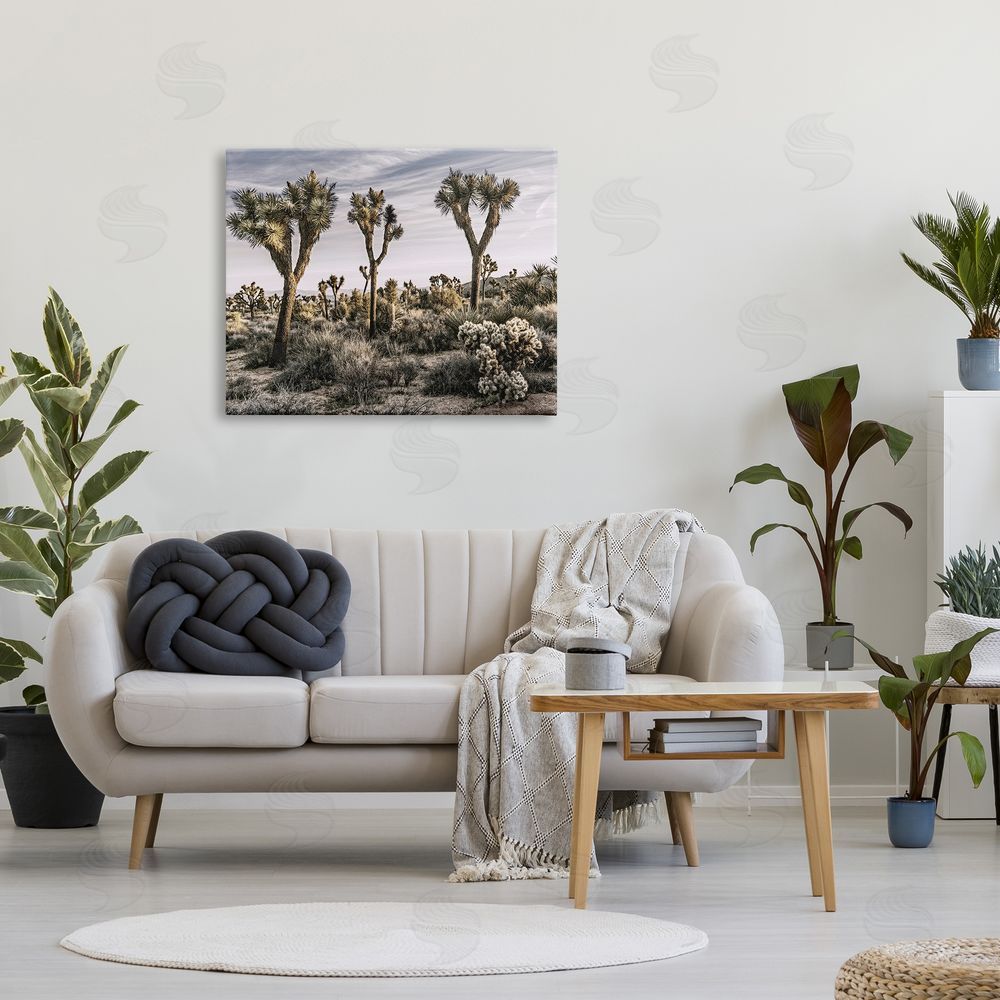 Rachel Perry Desert Cacti Vegetation Canvas Wall Art Print in Room