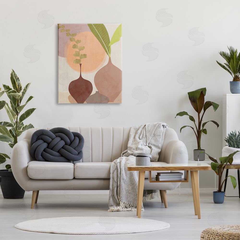 Susan Jill Boho House Plants Canvas Wall Art Print in Room