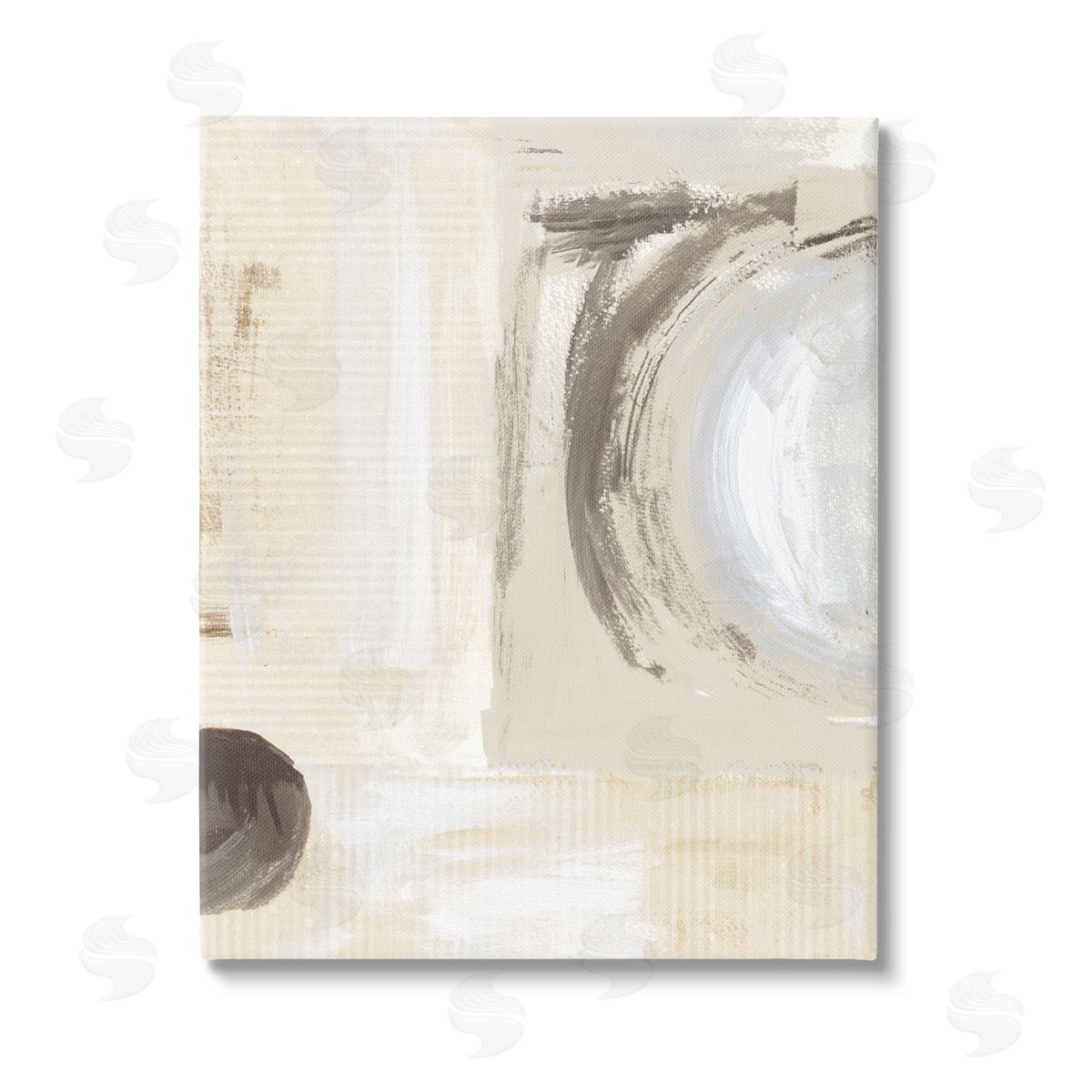 Susan Jill Earth Tone Brushed Paint Stretched Canvas Wall Art Print