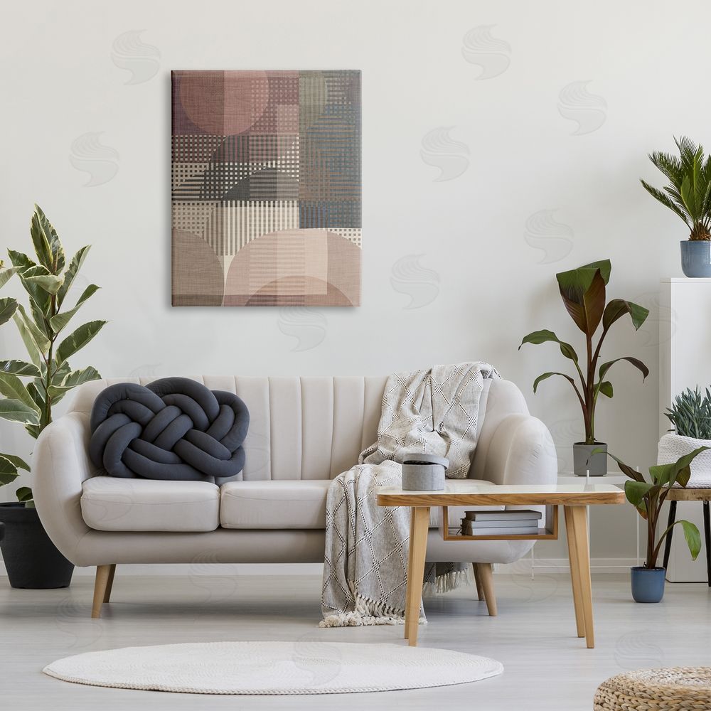 Victoria Barnes Rustic Earthy Abstraction Canvas Wall Art Print in Room
